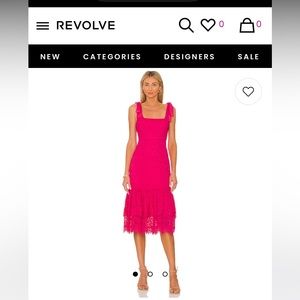 Pink lace summer dress. Size large